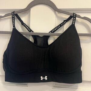 Under Armour Black Sports Bra with Racerback Design